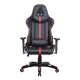 Игровое кресло  "GT Carbon GM-120", две подушки, экокожа, черное/красное, 531931. Фото товара с разных ракурсов.