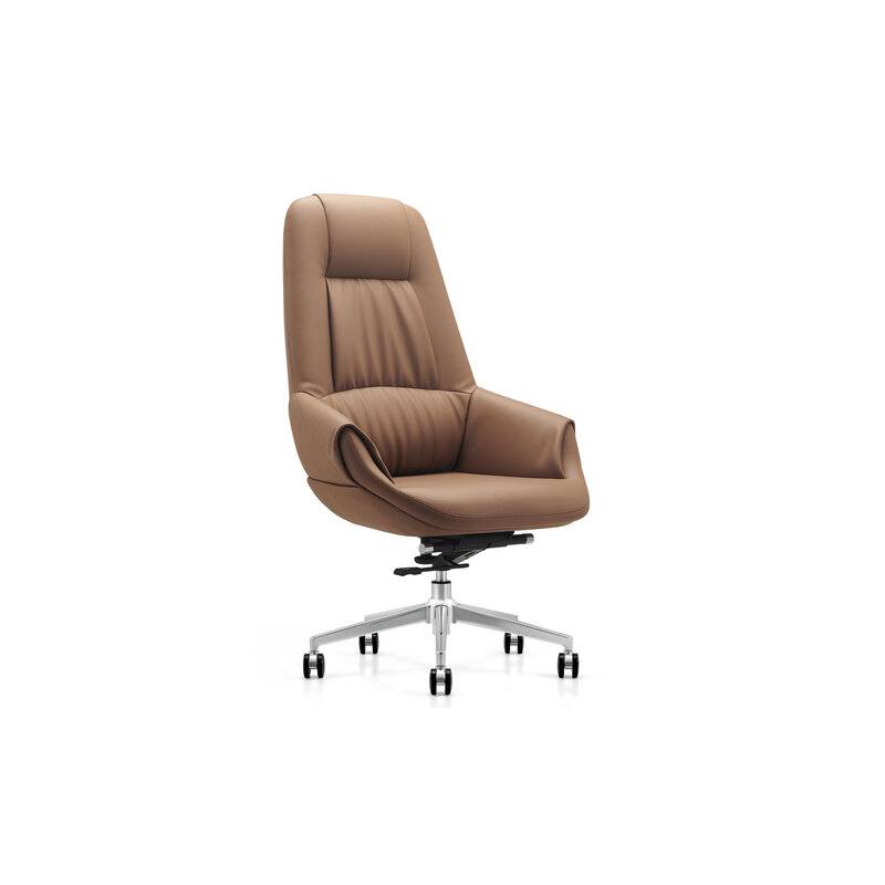 Кресло HAWASAN (ХАВАСАН) PREMIUM EX-810, хромированная сталь, экокожа, коричневое, 533236 главное фото